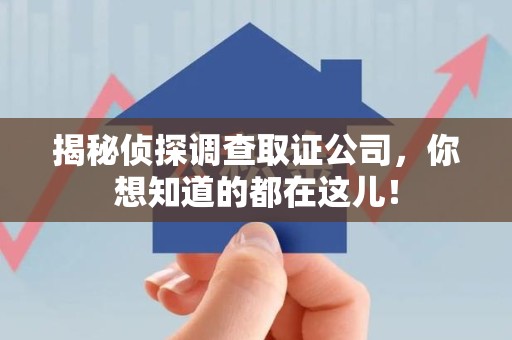 崇义揭秘侦探调查取证公司，你想知道的都在这儿！