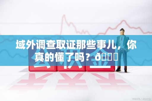 崇义域外调查取证那些事儿，你真的懂了吗？😎
